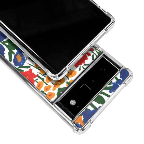 Bouffants and Broken Hearts Wild Garden 4 Google Pixel 6 Clear Case